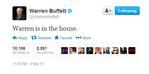 warren buffett tweet