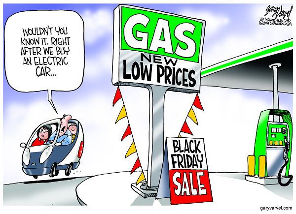Cartoonist Gary Varvel: Low Gas Prices