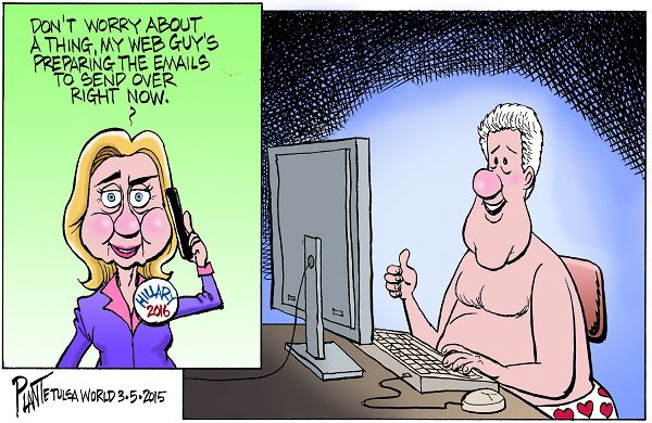 Bruce Plante Cartoon: Hillary Clinton's emails